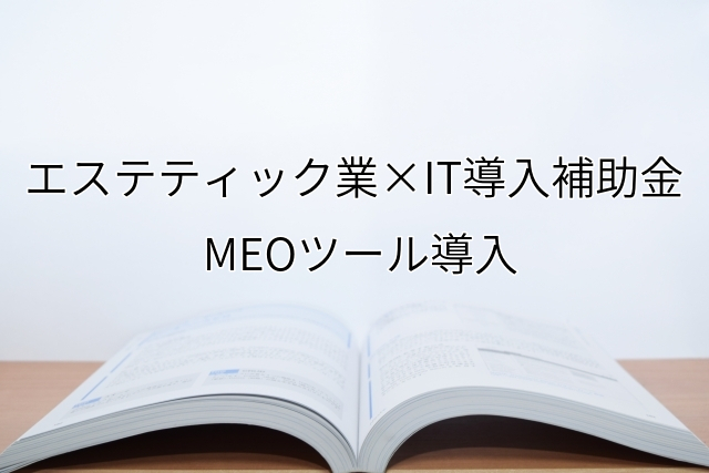 2024年ＩＴ導入補助金のMEOツール導入サポート・採択事例【エステティック業（大阪府）】