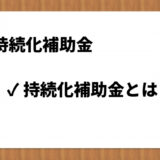 【持続化補助金】持続化補助金とは？概要を簡単に解説